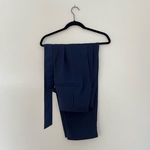 Madewell Drapey Paperbag Pants in Navy | Size 10